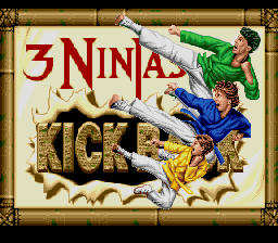 3 Ninjas Kick Back (USA) Title Screen